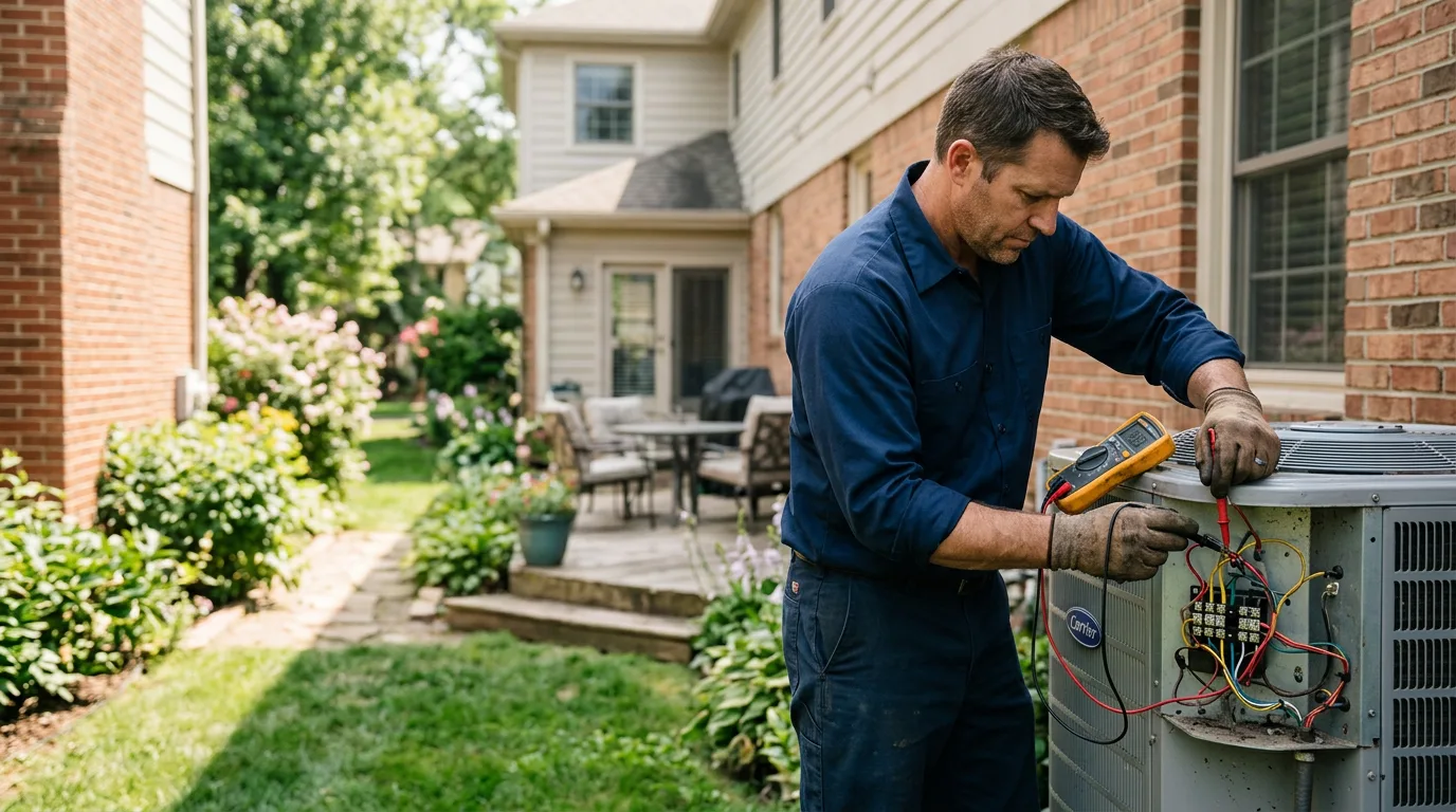 HVAC technician working near Coopers Mills, ME